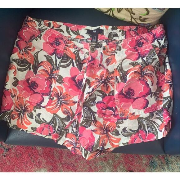 Gap Women's Linen-Cotton Shorts Coral Color - Picture 3 of 10